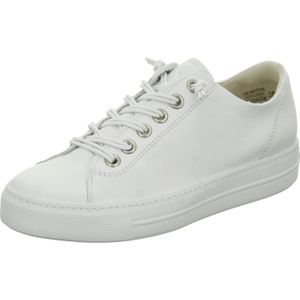 Paul Green, Schoenen, Dames, Wit, 36 EU, Leer, Witte Platform Sneakers Super Soft Collectie