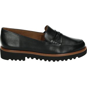 Paul Green - 2694 - Instappers - Zwart - Glad Leer - Rubber Zool