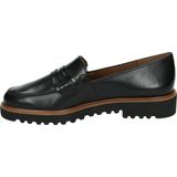 Paul Green - 2694 - Instappers - Zwart - Glad Leer - Rubber Zool