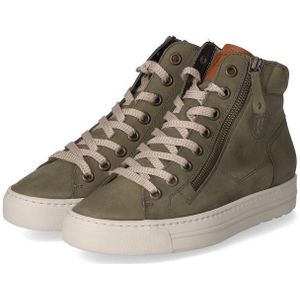 Sneakers - Gevoerd - Effen - Leer - Enkelhoog - Ritszakken aan de zijkant