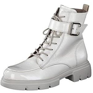 Paul Green - Veterlaarzen - Offwhite - Plateaulaarzen - Halve Schacht