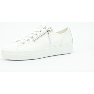 Sneakers - Laag - Effen - Leer - Vetering - Platte Hak