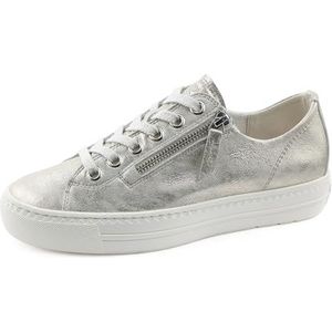 Paul Green Super zachte sneakers voor dames, Zilver Metallic 101