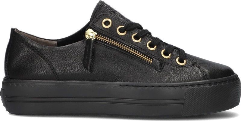Paul Green 5006 Sneakers - Leren Sneaker - Dames - Zwart