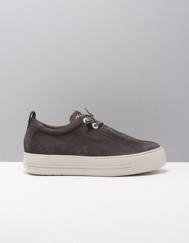 Paul Green DAMES Veterschoenen, Vrouwen Comfortschoen,comfortabele lage schoen,veters,comfortabel,Grau (IRON),37.5 EU / 4.5 UK