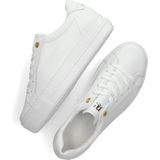 Sneakers - Effen - Leer - Vetering met 6 Gaten - Middelhoge Hak