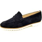 Paul Green - 2493 - Instappers - Blauw - Suede - Rubber Zool