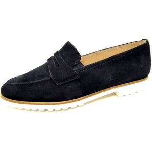 Paul Green - 2493 - Instappers - Blauw - Suede - Rubber Zool