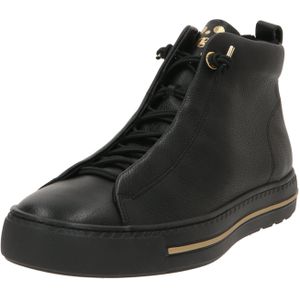Paul Green - 5283-024 - Halfhoge Sneakers - Zwart - Kalfsleer