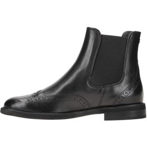 Chelsea - Star - Boots - Effen - Leer - Blokhak