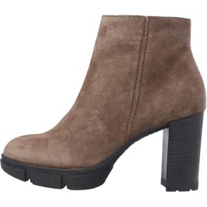 Paul Green, Schoenen, Dames, Bruin, 40 EU, Suède, Taupe Suède Enkellaarzen Stijlvol Trendy