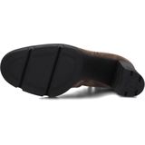 Enkellaarsjes - Ritszakken - Effen - Leer - Hoge Hak