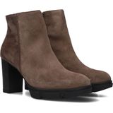 Enkellaarsjes - Ritszakken - Effen - Leer - Hoge Hak