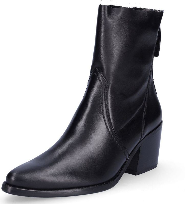 Paul Green - 8075 - Enkellaarsjes - Zwart - Leer