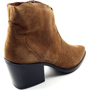 Paul Green 8110 Enkellaarsjes - Enkelboots met rits - Dames - Cognac