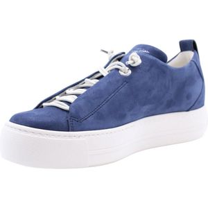 Paul Green Super Soft Pauls, lage sneakers voor dames, Blauw Metallic 30x, 38 EU