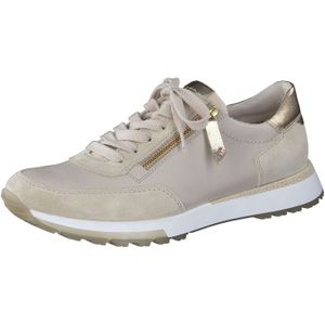 Paul Green - 5310 - Lage Sneakers - Wit/Beige - Leer en SuÃ¨de