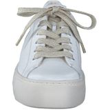 Paul Green - Sneakers - Wit - Zijde - Luxe Sportieve Veterschoenen