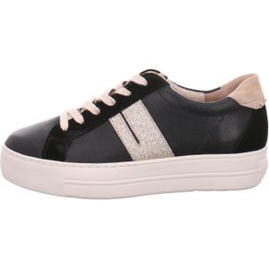 Paul Green 5330 Lage sneakers - Leren Sneaker - Dames - Zwart - Maat 38,5