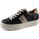 Paul Green 5330 Lage sneakers - Leren Sneaker - Dames - Zwart - Maat 38