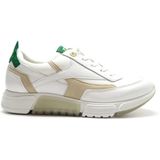 Sneakers - 5335-025 - Kleur: Gevoerd - Materiaal: Leer - Motief: Color-Blocking