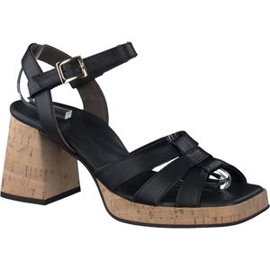 Sandalen - Effen - Leer - Verstelbare Riemen - Blokhak - Open Toe