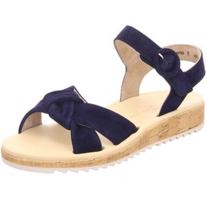 Paul Green - 6105 - Sandalen - Blauw - Suède Binnenkant - Rubber Zool