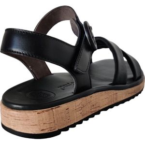 Sandalen - Effen - Leer - Open Toe - Verstelbare Riemen