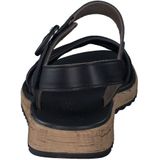 Paul Green 6112 - Dames Sandalen - Kleur: Zwart - Binnenmateriaal: Leer - Loopzool: TPU