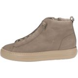 Paul Green - Dames Sportschoenen - Taupe - Hoge Sneaker - Nubuckleer
