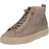 Paul Green - Dames Sportschoenen - Taupe - Hoge Sneaker - Nubuckleer