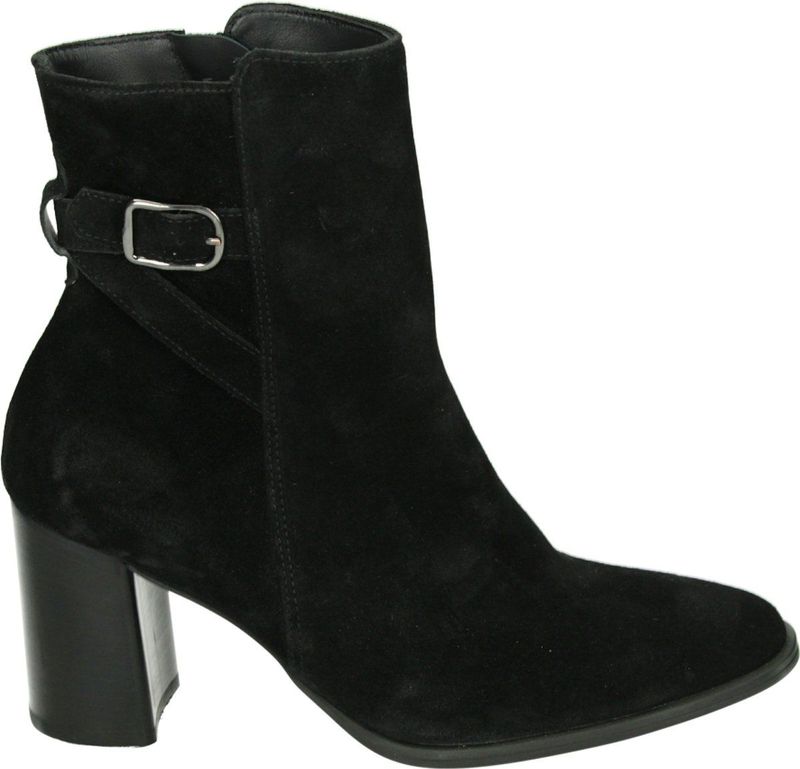 Paul Green - Laarsjes - Zwart - Leer - Ritssluiting - Blokhak