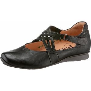 Think! Chilli Ballerina's - Zwart - Nappaleer - Verwisselbare Binnenzool