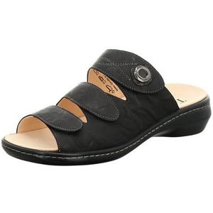 Gezondheidsslippers - Glad Leer - Plat - Medium Breedte