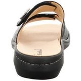 Think! dames CAMILLA chromfrei gegerbte nachhaltige Pantolette, SCHWARZ/KOMBI 0010