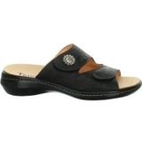 Think! dames CAMILLA chromfrei gegerbte nachhaltige Pantolette, SCHWARZ/KOMBI 0010