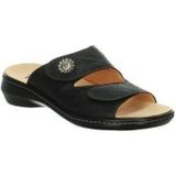 Think! dames CAMILLA chromfrei gegerbte nachhaltige Pantolette, SCHWARZ/KOMBI 0010