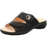 Think! dames CAMILLA chromfrei gegerbte nachhaltige Pantolette, SCHWARZ/KOMBI 0010