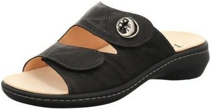 Think! dames CAMILLA chromfrei gegerbte nachhaltige Pantolette, SCHWARZ/KOMBI 0010