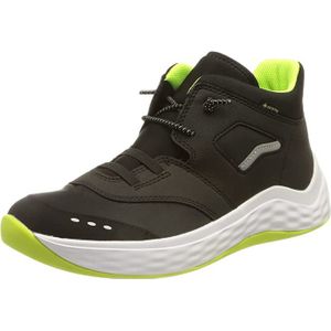 Superfit Bounce Sneakers voor jongens, licht gevoerde Gore-tex, Zwart geel 0000, 32 EU Breed