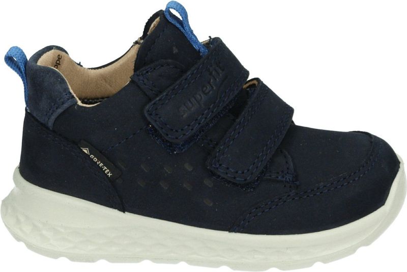 Sneakers - Breeze - Effen - Leer/Suède - Velcro Sluiting