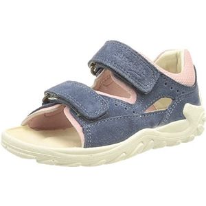 Superfit meisjes flow sandalen, Blauw roze 8000, 21 EU
