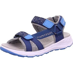 Superfit Criss Cross sandalen voor jongens, blauw lichtblauw 8000, 35 EU