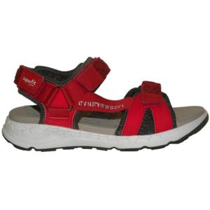 Superfit Criss Cross sandalen voor jongens, Rood Grijs 5000, 35 EU