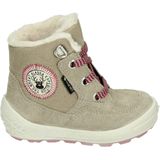 Superfit - 106318 - Half-Hoge Sneakers - Wit/Beige - Suede/Rubber