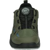 Superfit - 9069 - Jongens Lage Schoenen - Groen - Leer en Stof - Rubber Zool