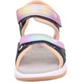 Superfit - PEBBLES - Sandaal - Blauw/oranje - Glitter-sluiting