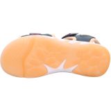 Superfit - PEBBLES - Sandaal - Blauw/oranje - Glitter-sluiting