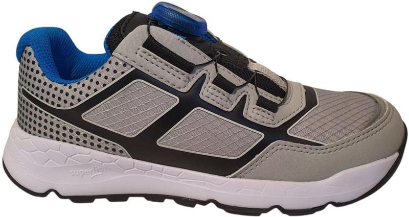 Superfit - Free Ride - Sneakers - Lichtgrijs Blauw - Textiel - Breed