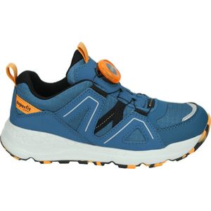 Superfit Vrije rit sneaker voor jongens, Blau Oranje 8000, 6 UK Narrow